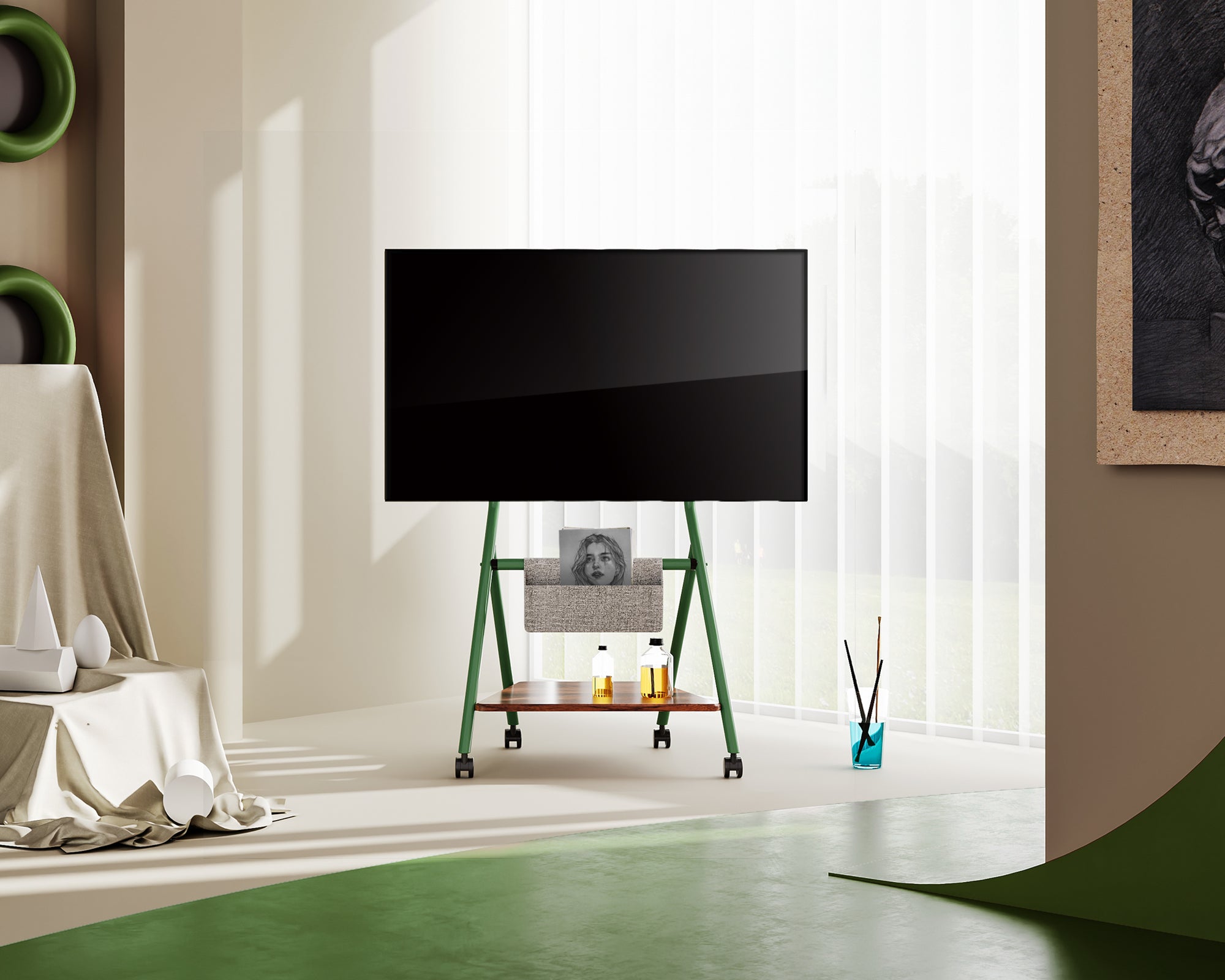 Collector TC65 TV-standaard met wielen