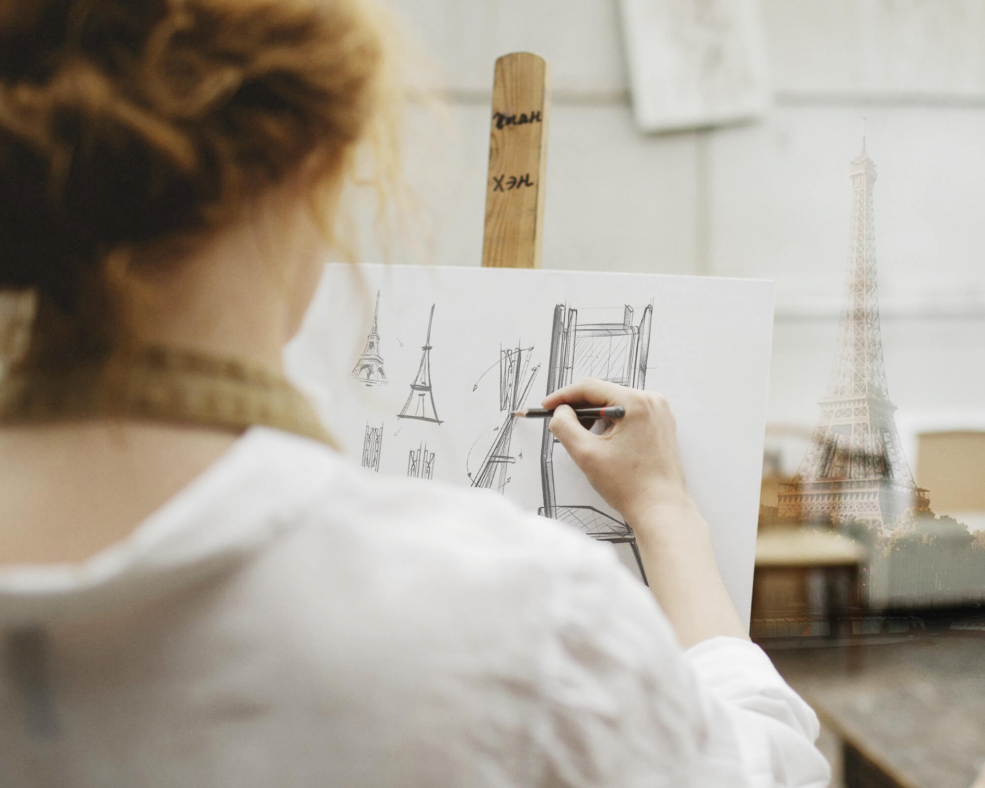 Eiffel FT65 Floor TV Stand with Wheels