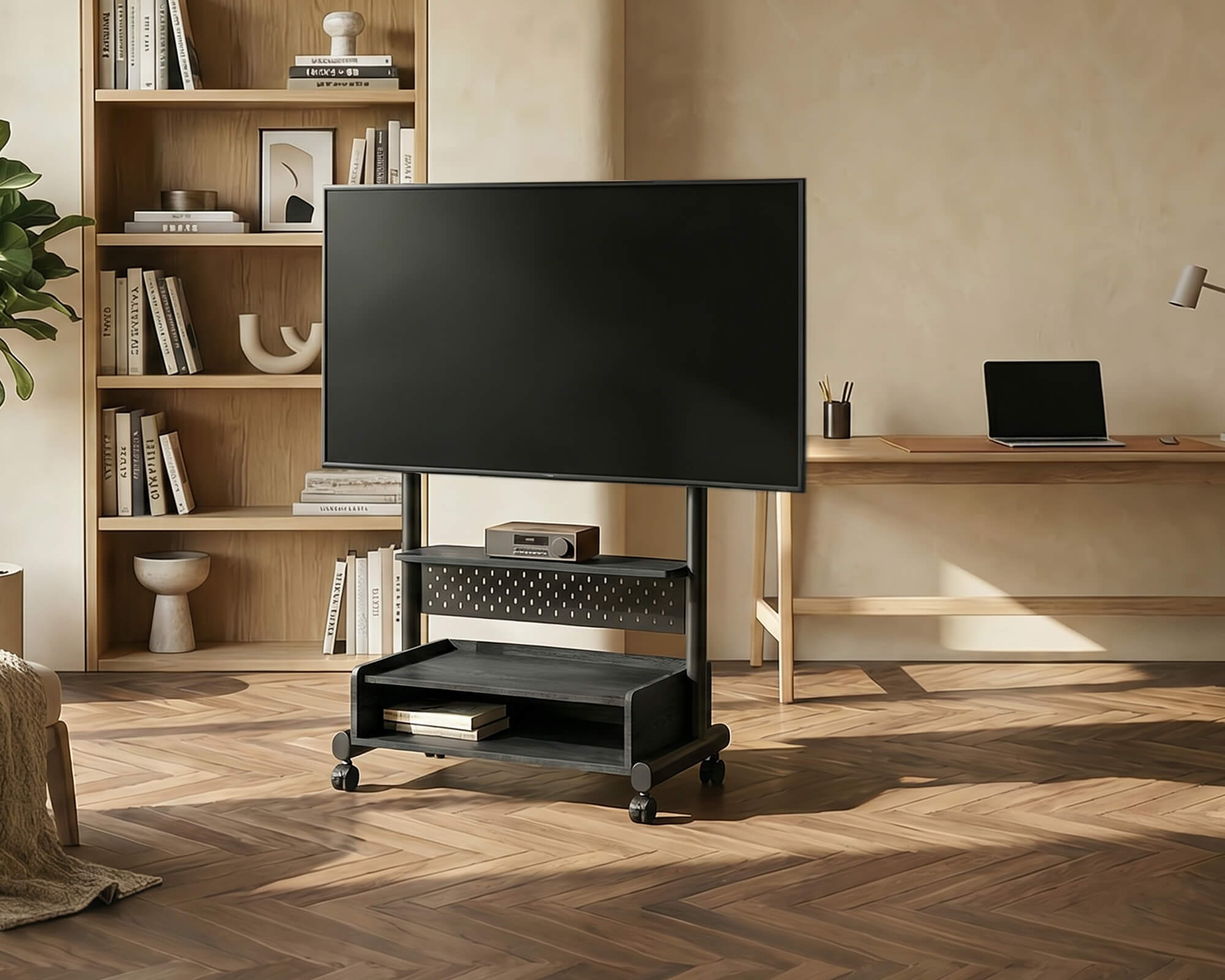 FITUEYES TV Wagen für professionelle Konferenzräume und Präsentationen.