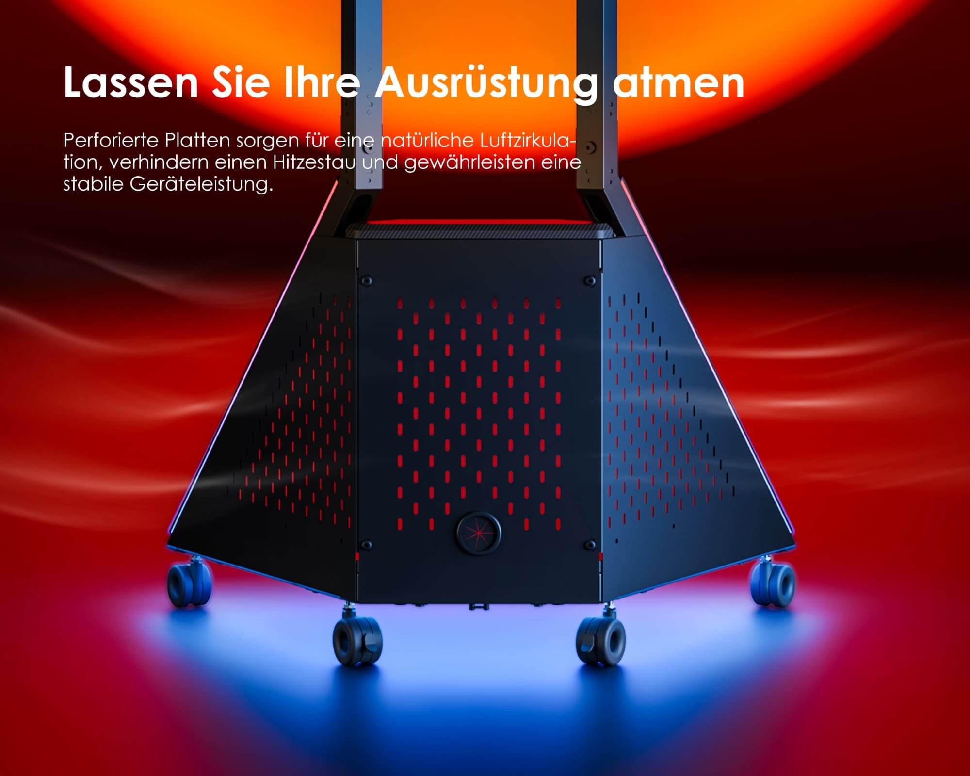 Support de téléviseur à structure ouverte pour dissipation de la chaleur lors du jeu, compatible avec les écrans de 32 à 65 pouces