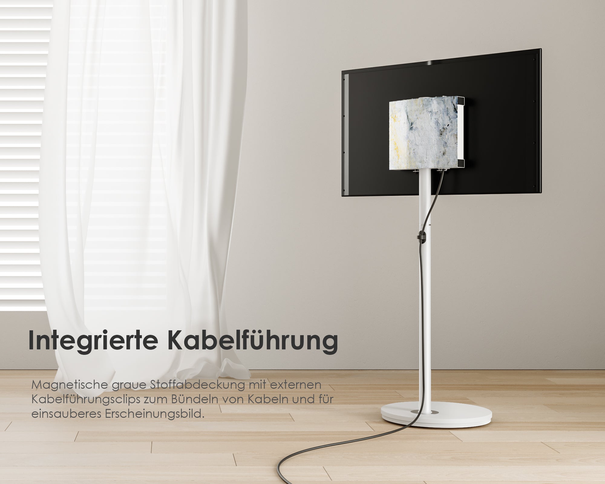 Master V2 FT48 Supporto tv da terra con ruote