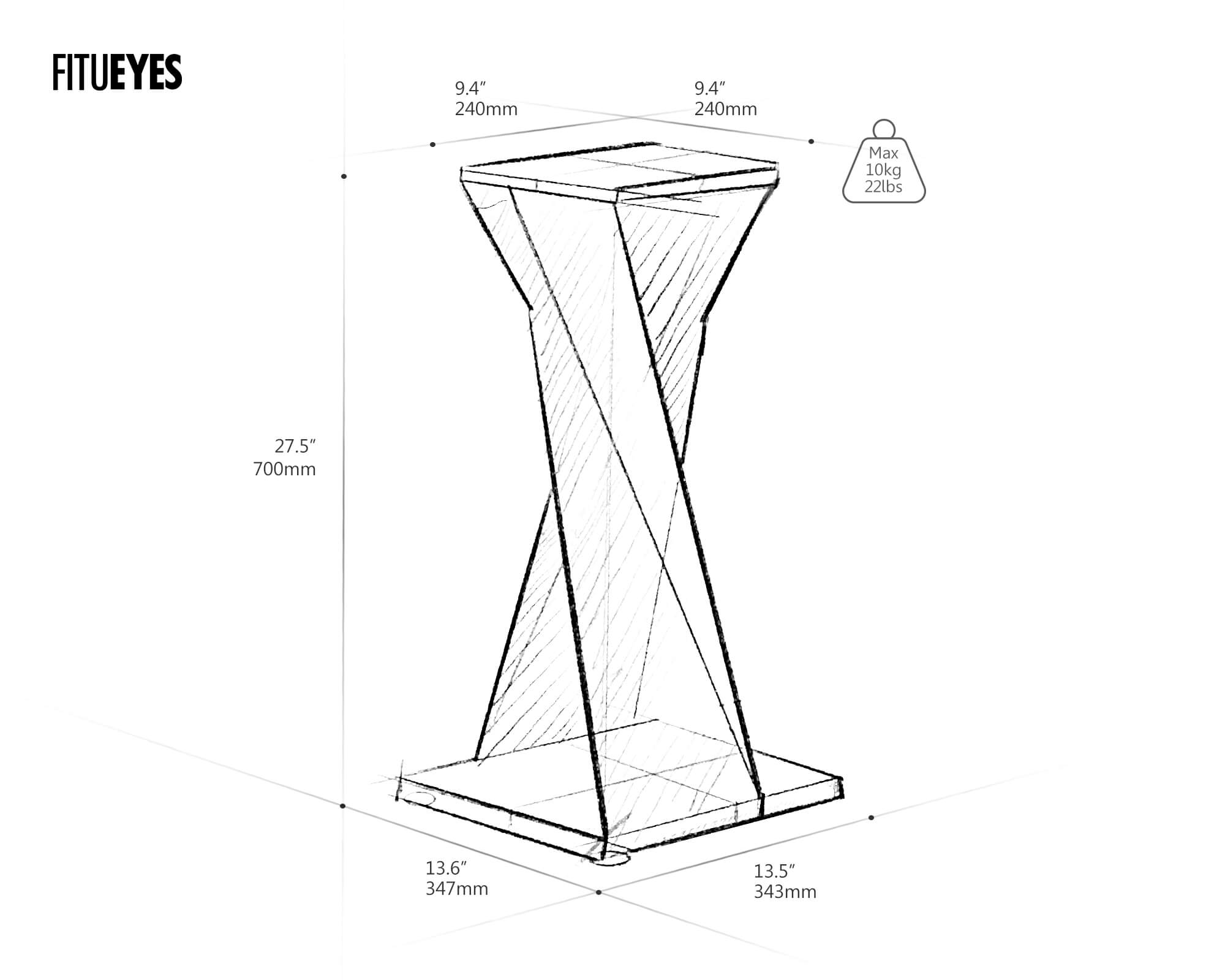 Eiffel SS Pieds pour enceintes