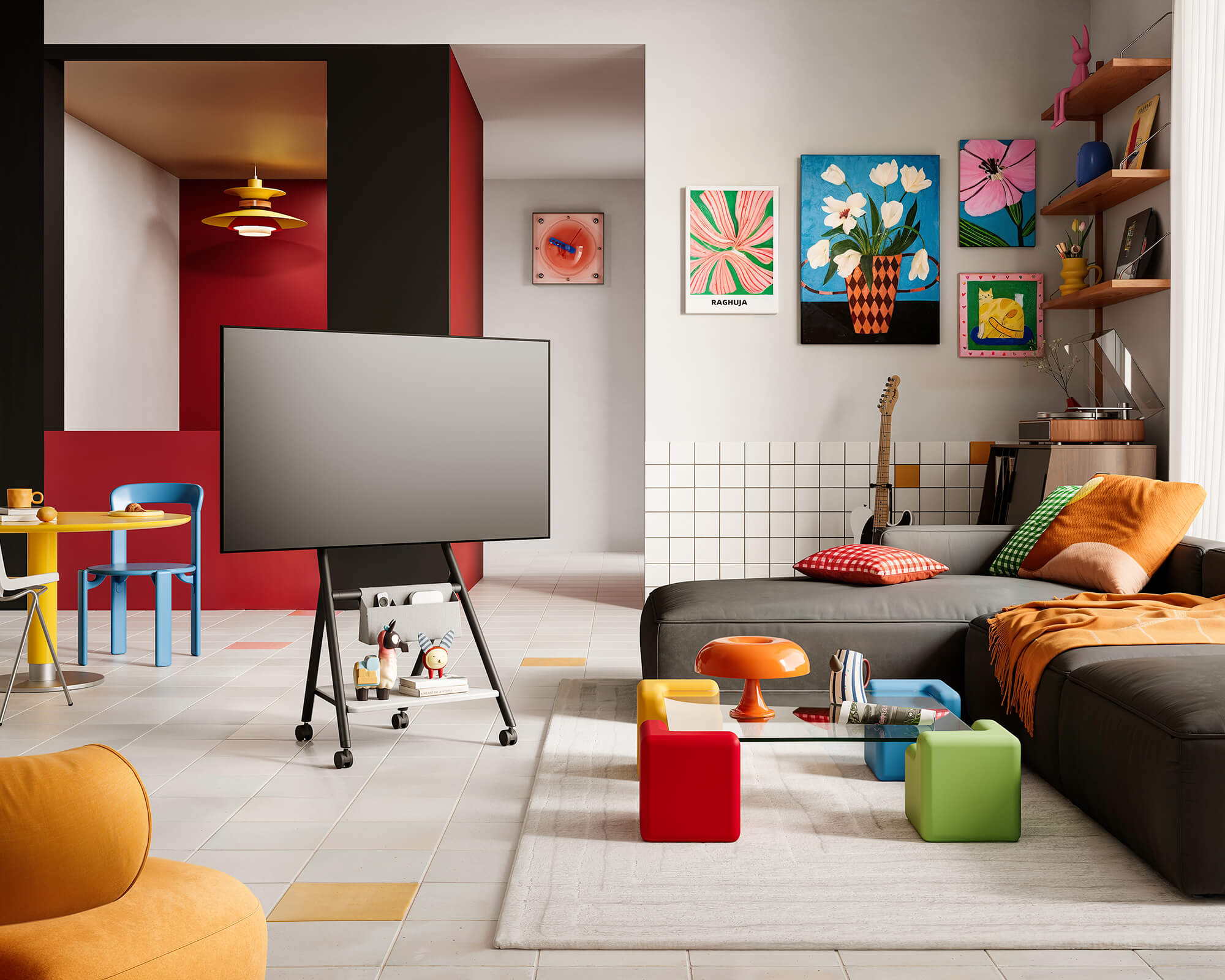 Collector TC65 TV-standaard met wielen