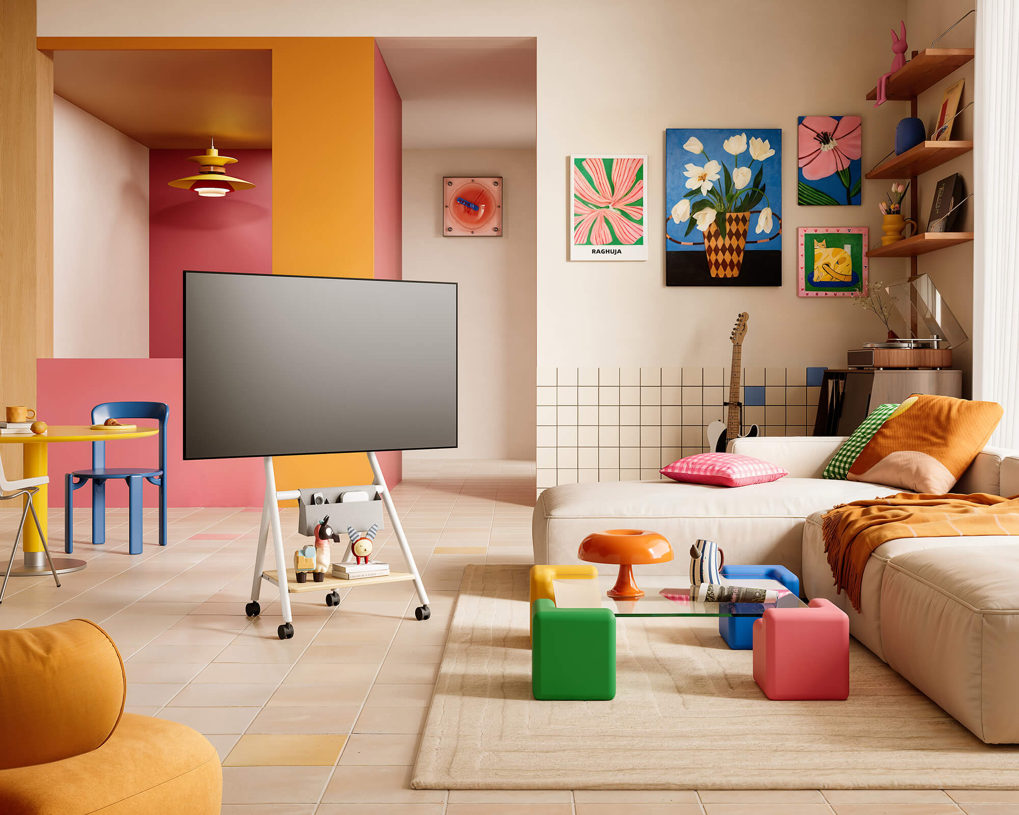 Collector TC65 TV-standaard met wielen