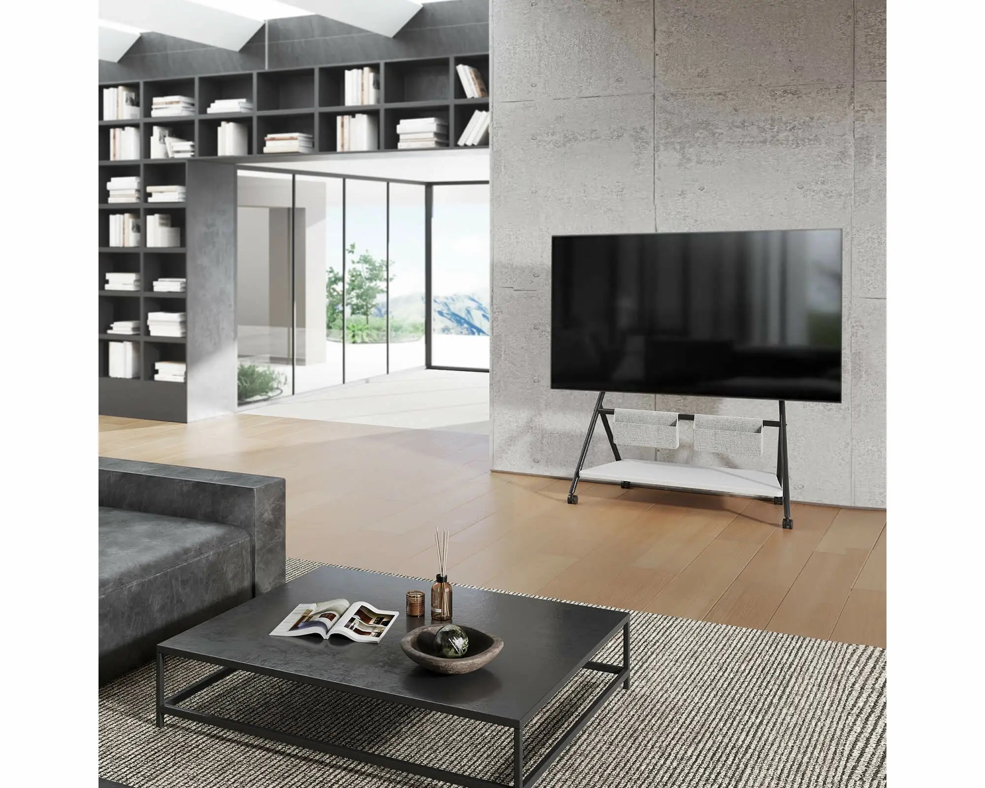Collector TC88 Supporto tv da terra con ruote