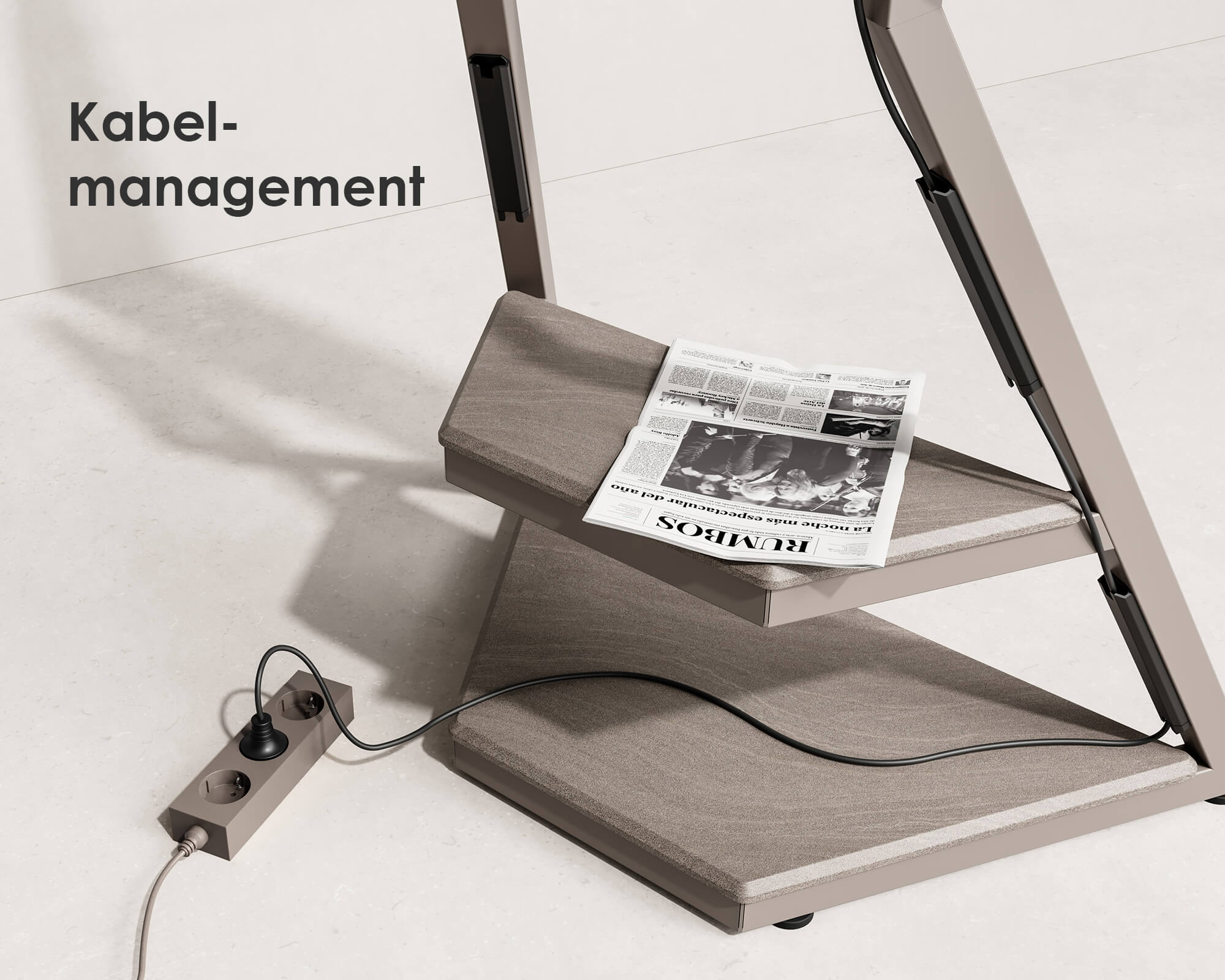 Eiffel TV Stand with Ambient Lighting