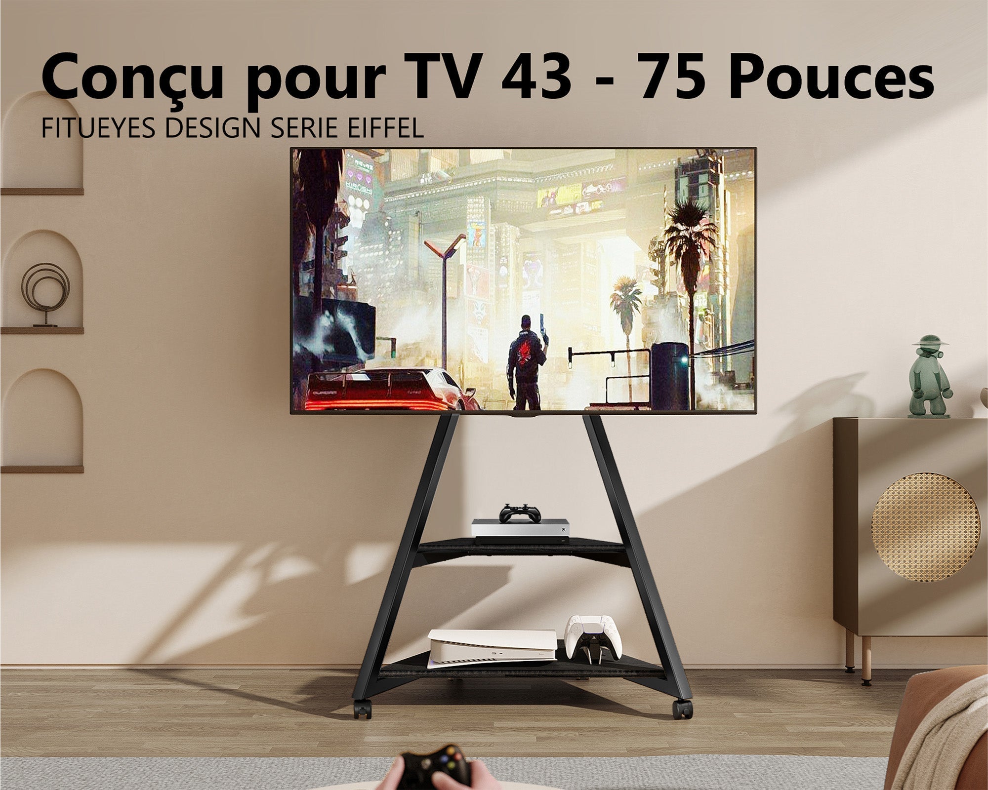Conçu pour TV 43-75 Pouces