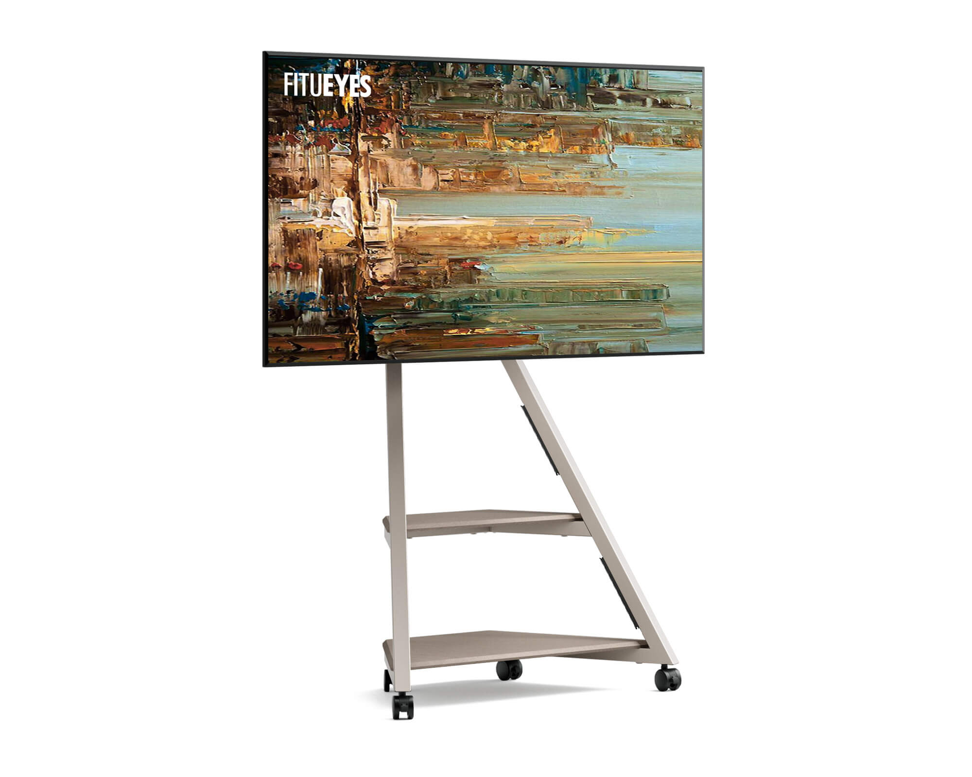 Eiffel FT65 Floor TV Stand with Wheels