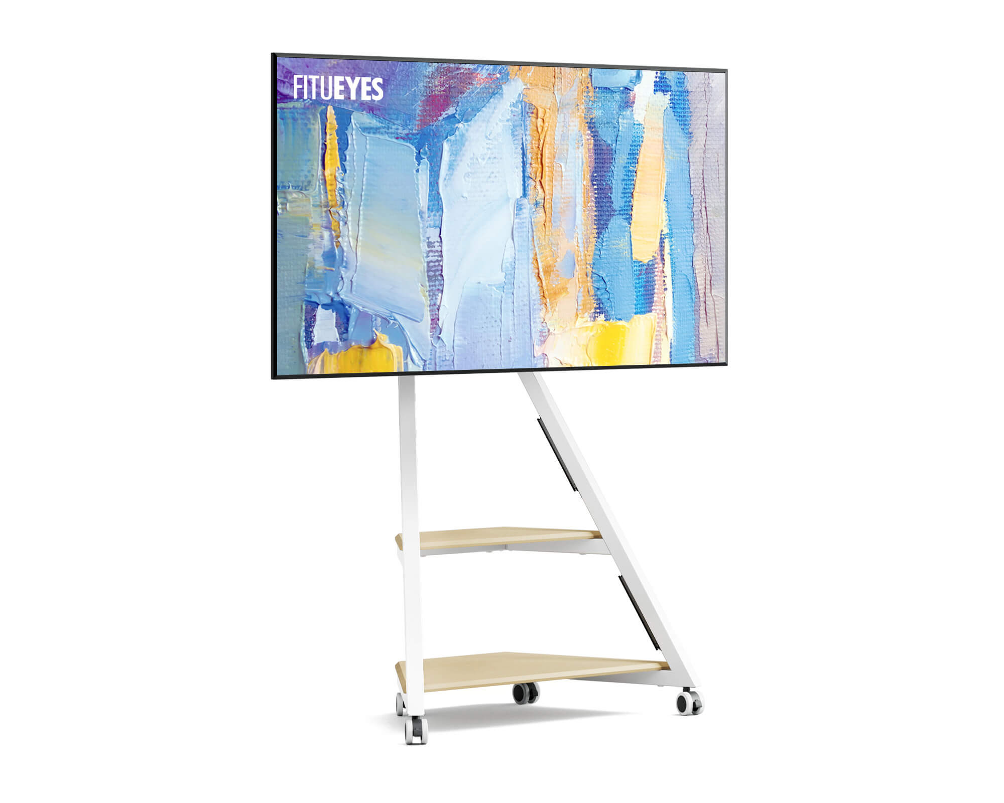 Eiffel FT65 Floor TV Stand with Wheels