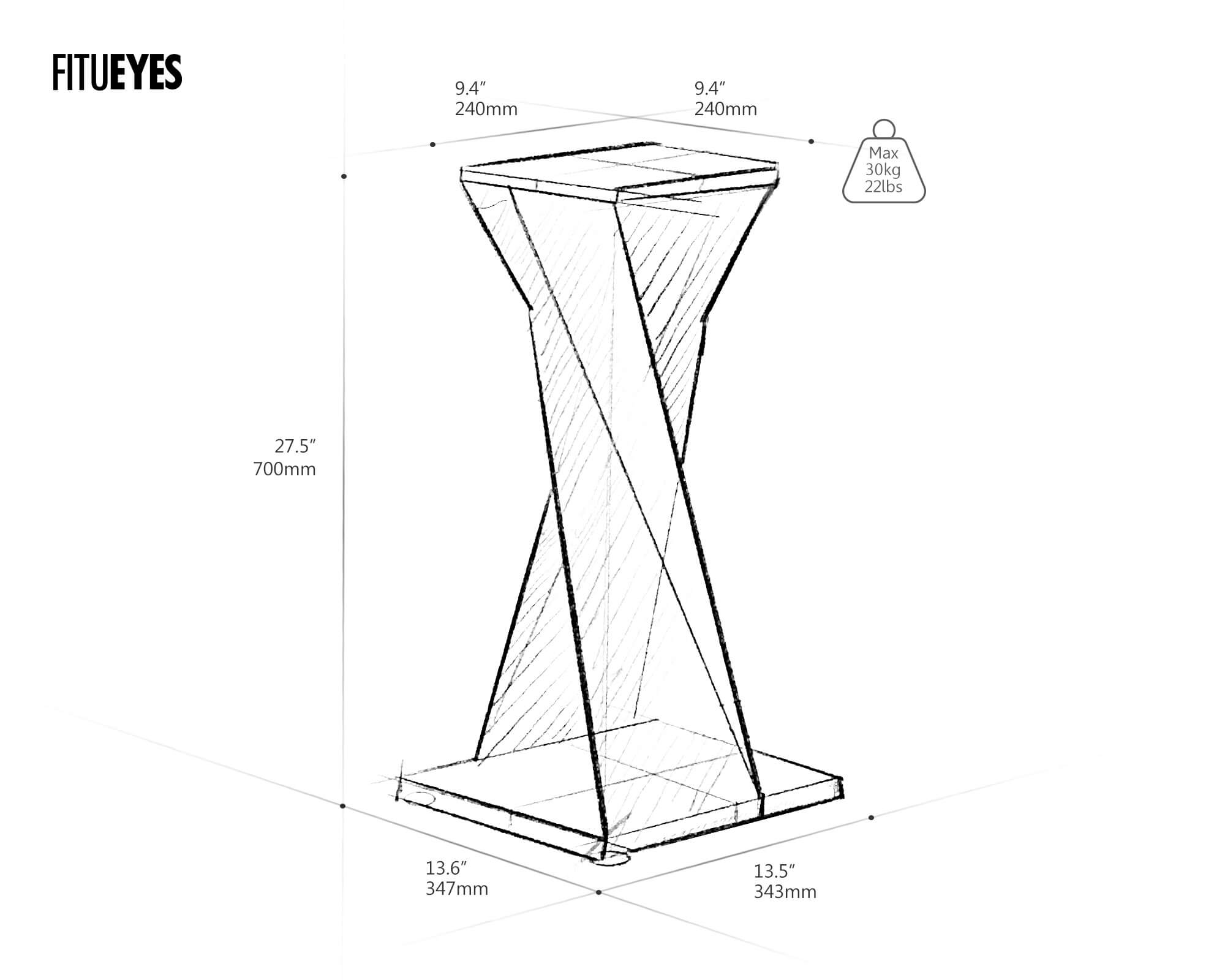 projet de plan-Pieds pour enceintes