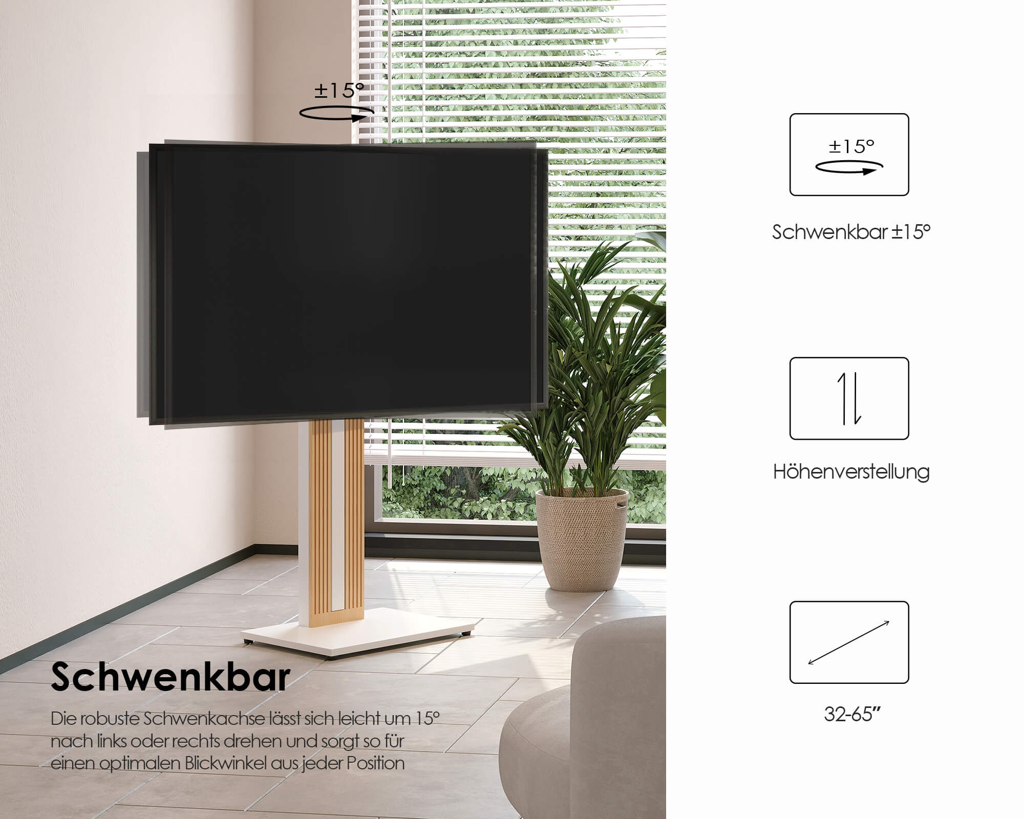Zen FT65 Support TV Sur Pied