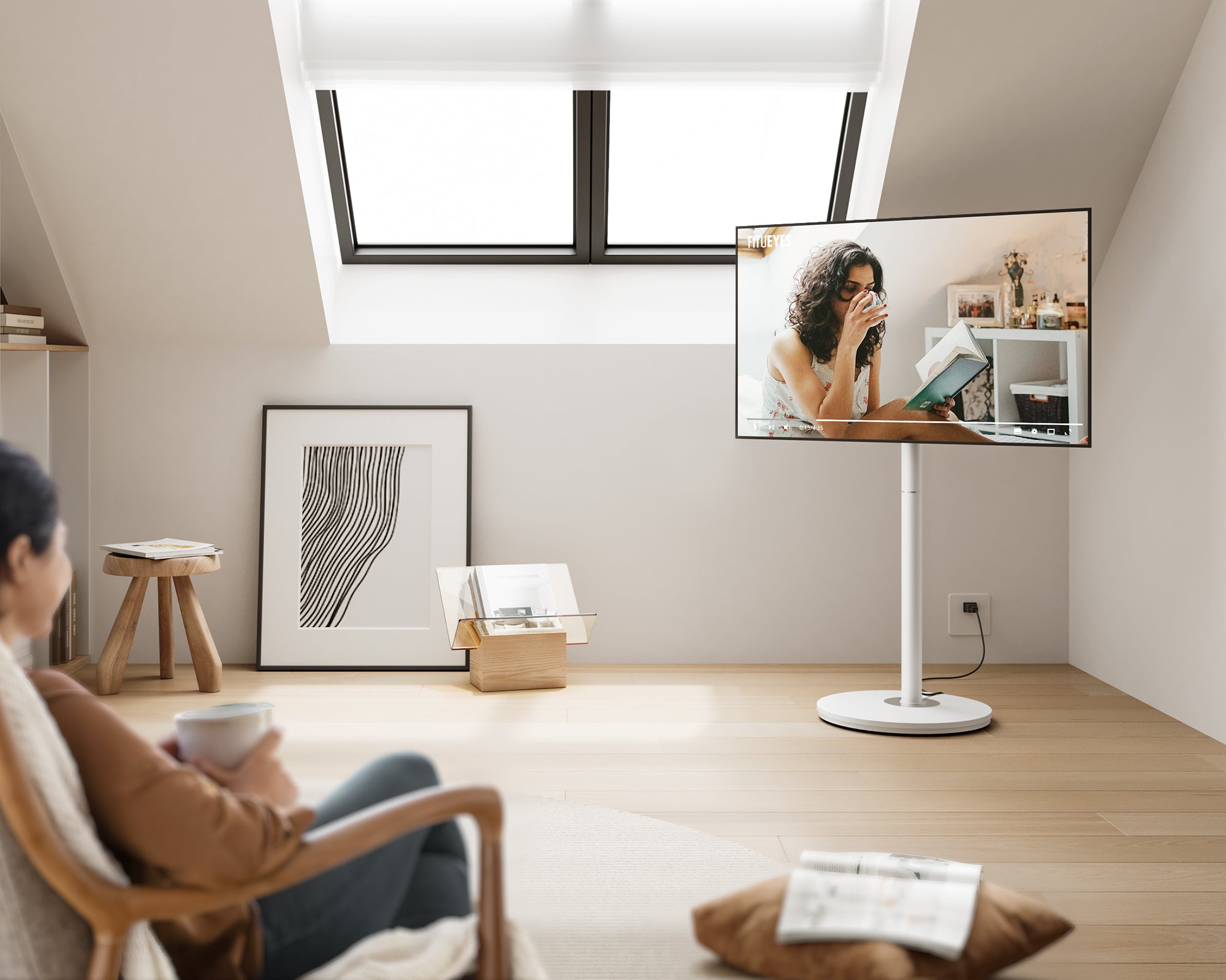 TV-Ständer in Weiß für fernseher über 32 zoll