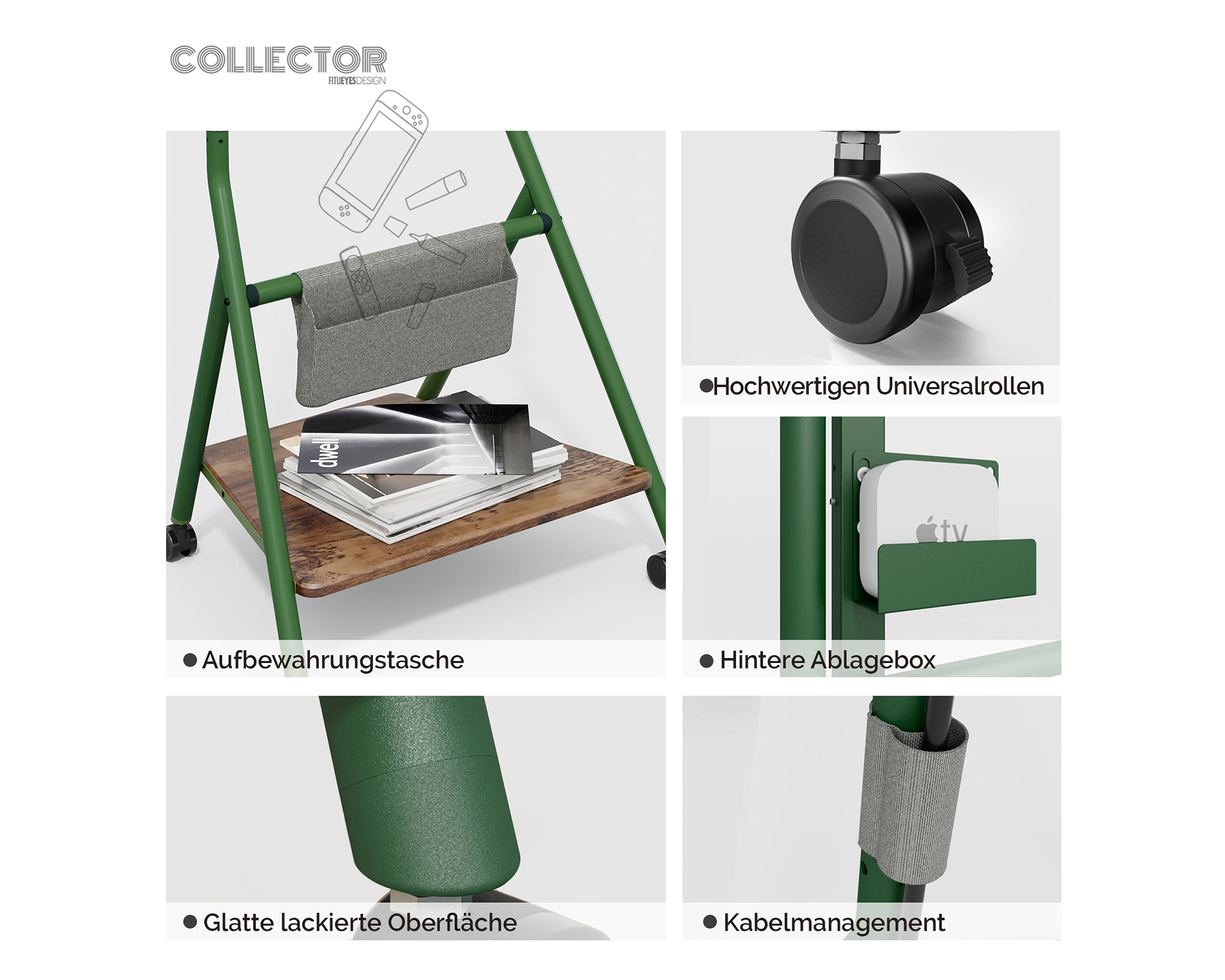 Collector TC65 TV-standaard met wielen