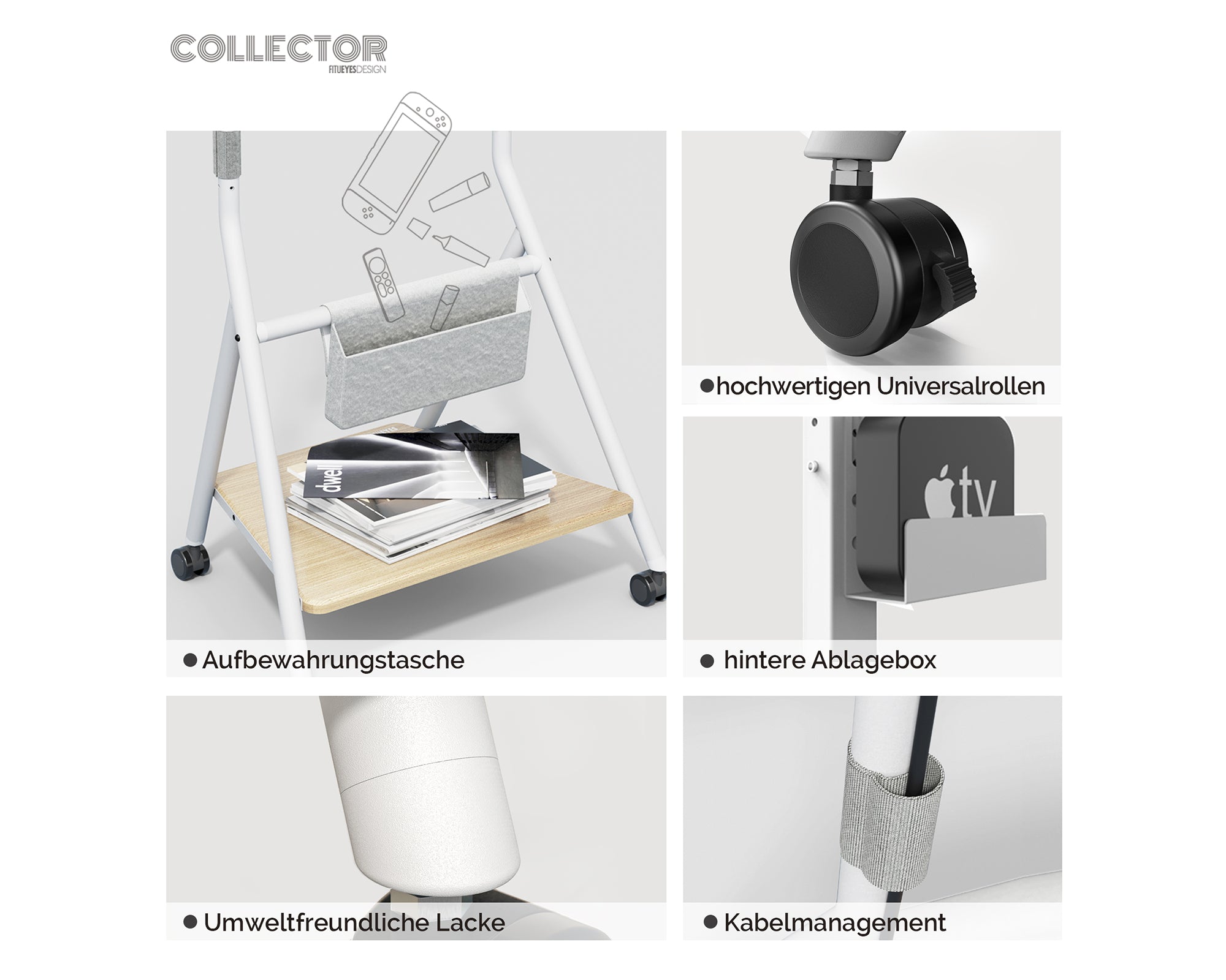 Collector TC65 TV-standaard met wielen