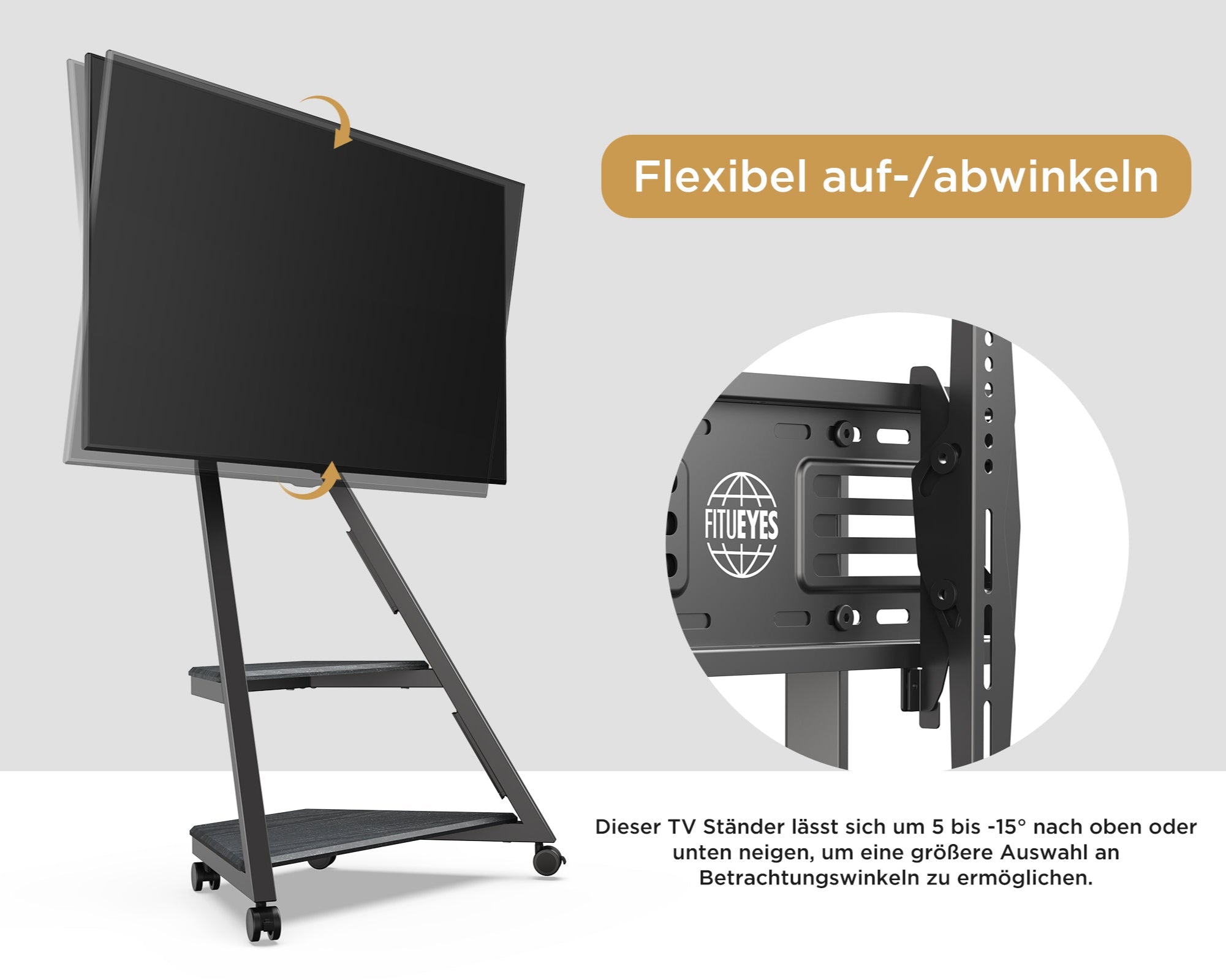 TV-Ständer mit Neigefunktion von Eiffel Serie