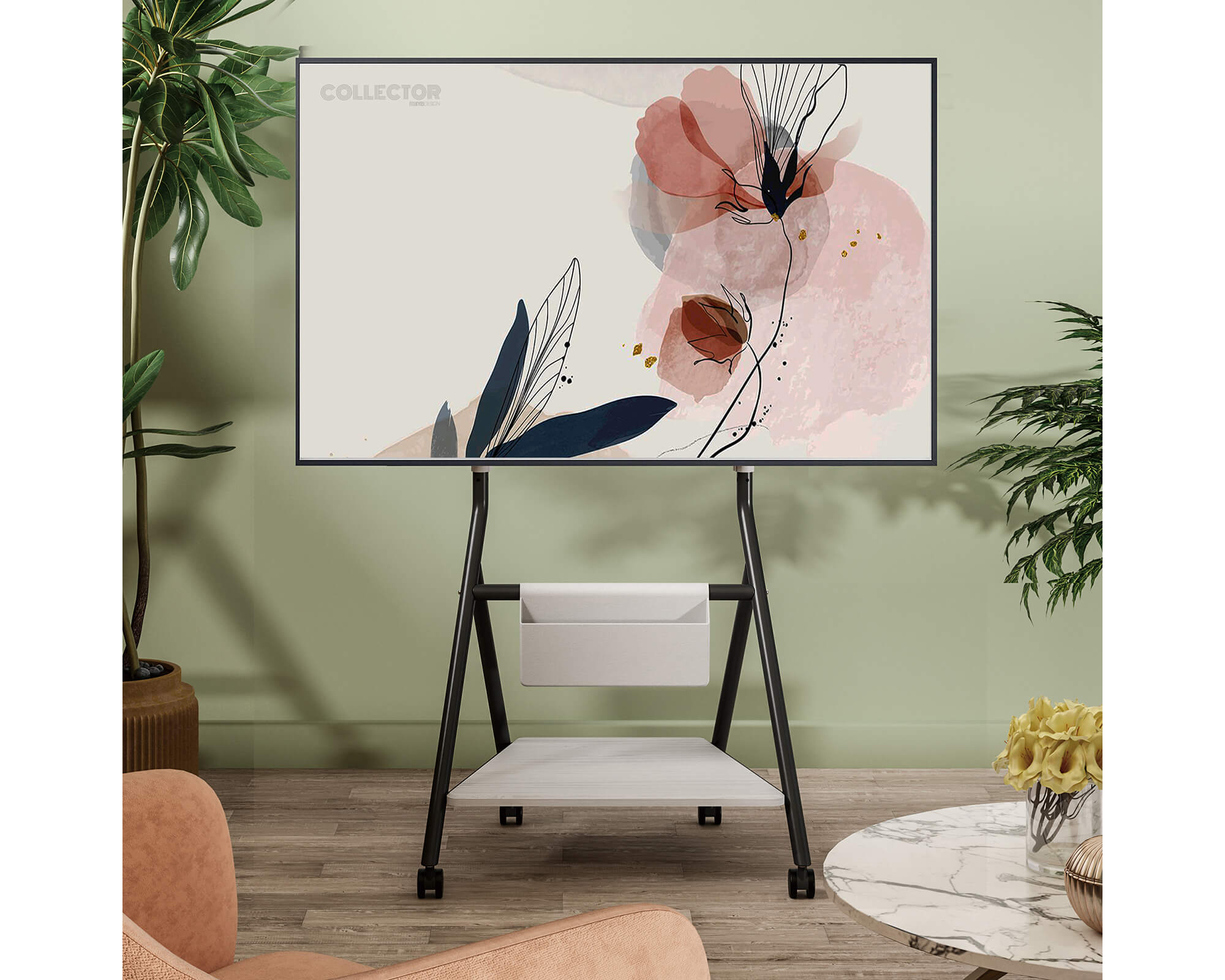 Collector TC65 Supporto tv da terra con ruote