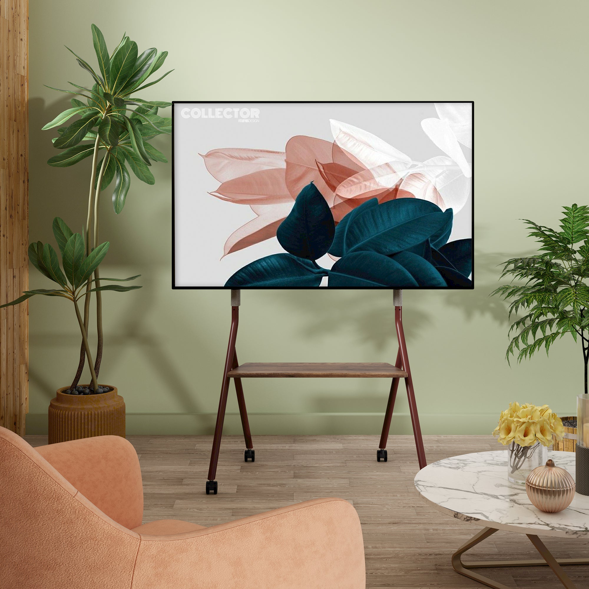 Collector TC78 Supporto tv da terra con ruote