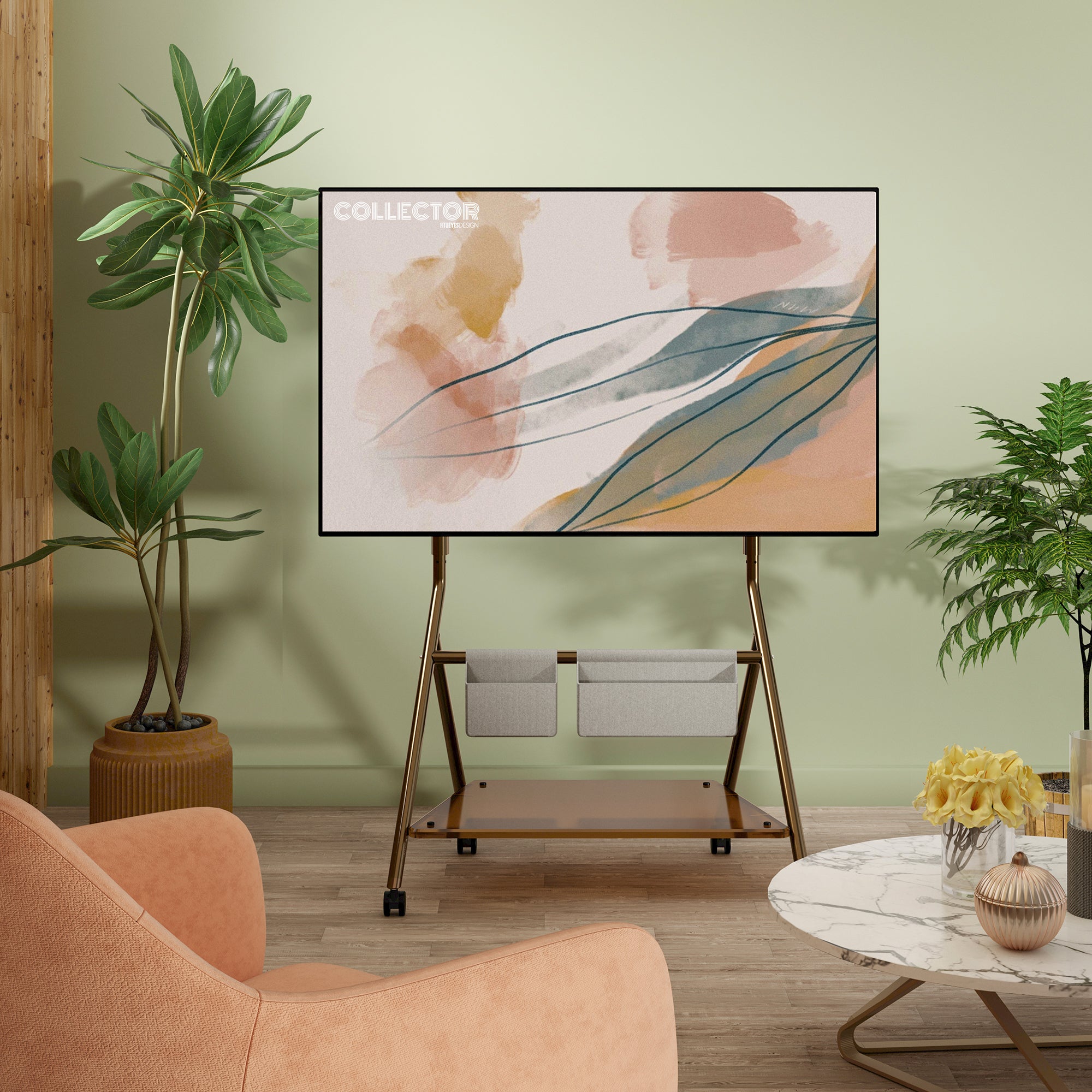 Collector TC78 Supporto tv da terra con ruote