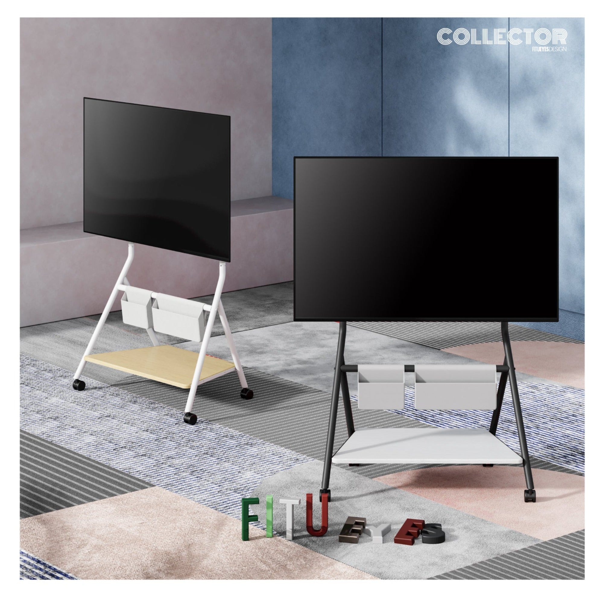 Collector TC78 Support TV à Roulettes