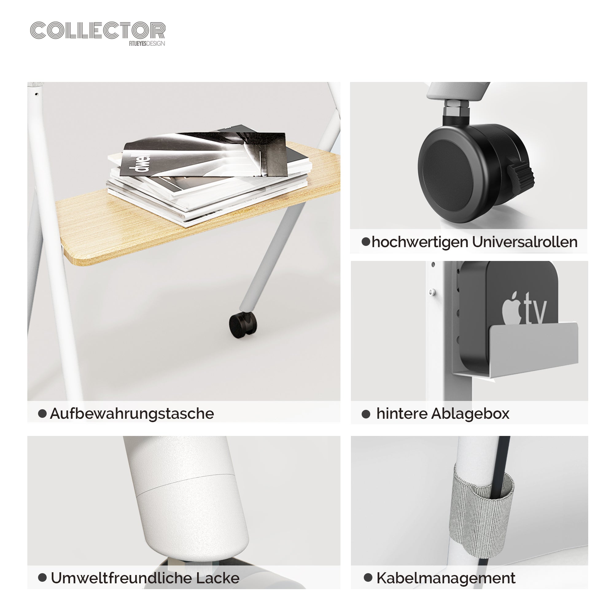 Collector TC78 TV-standaard met wielen