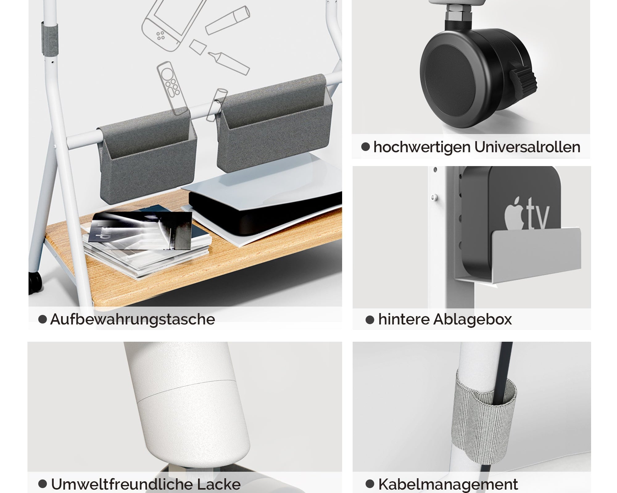 Collector TC78 Support TV à Roulettes