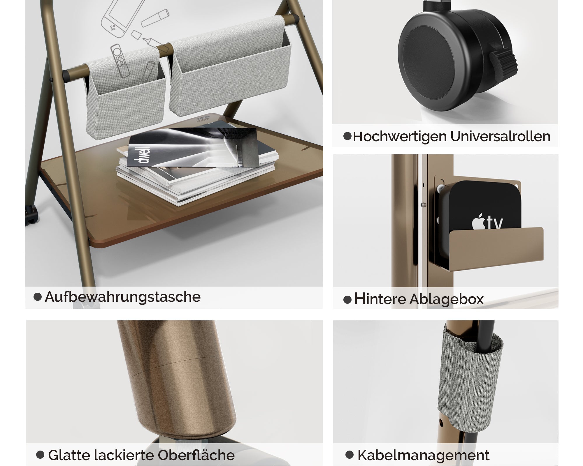 Collector TC78 Support TV à Roulettes