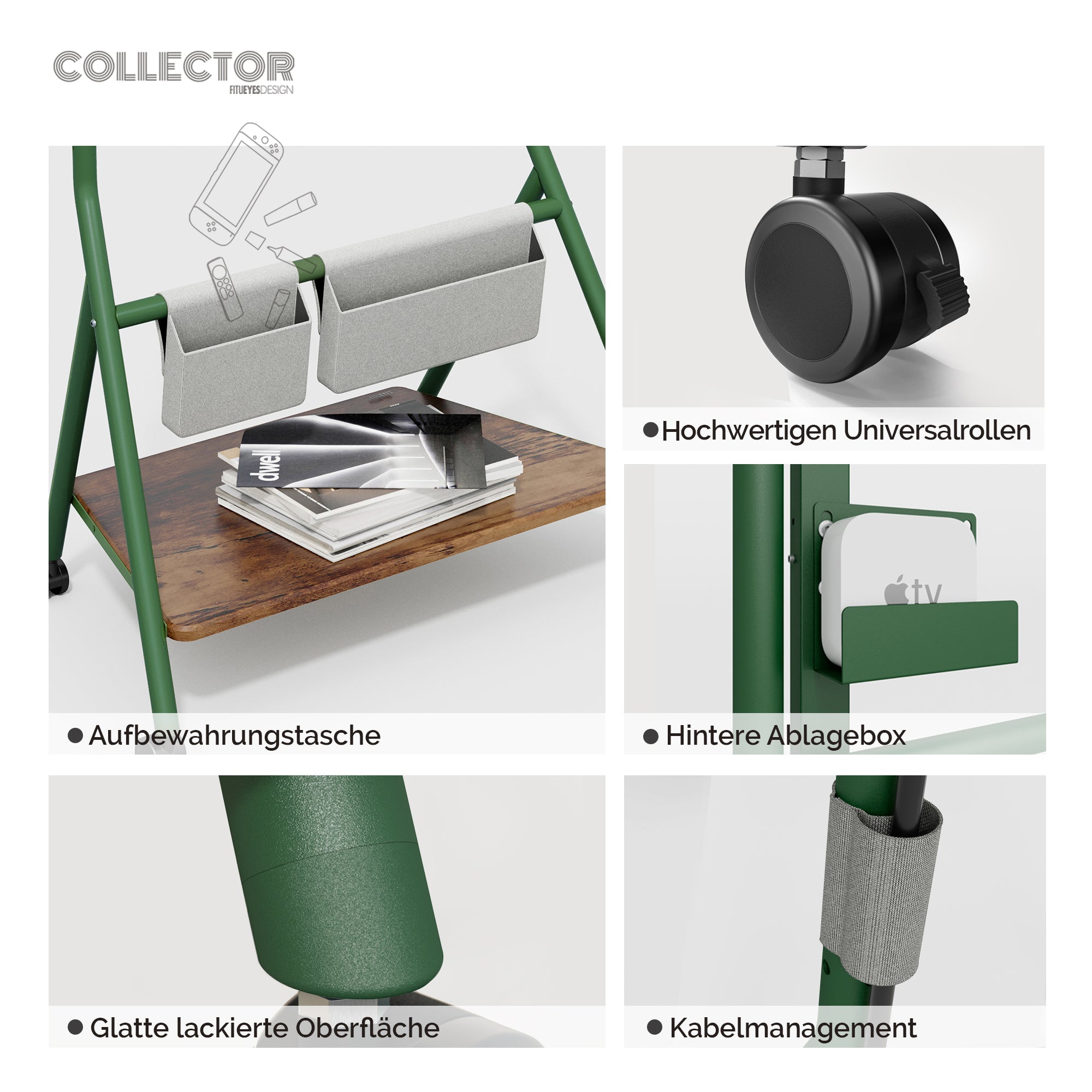 Collector TC78 Support TV à Roulettes