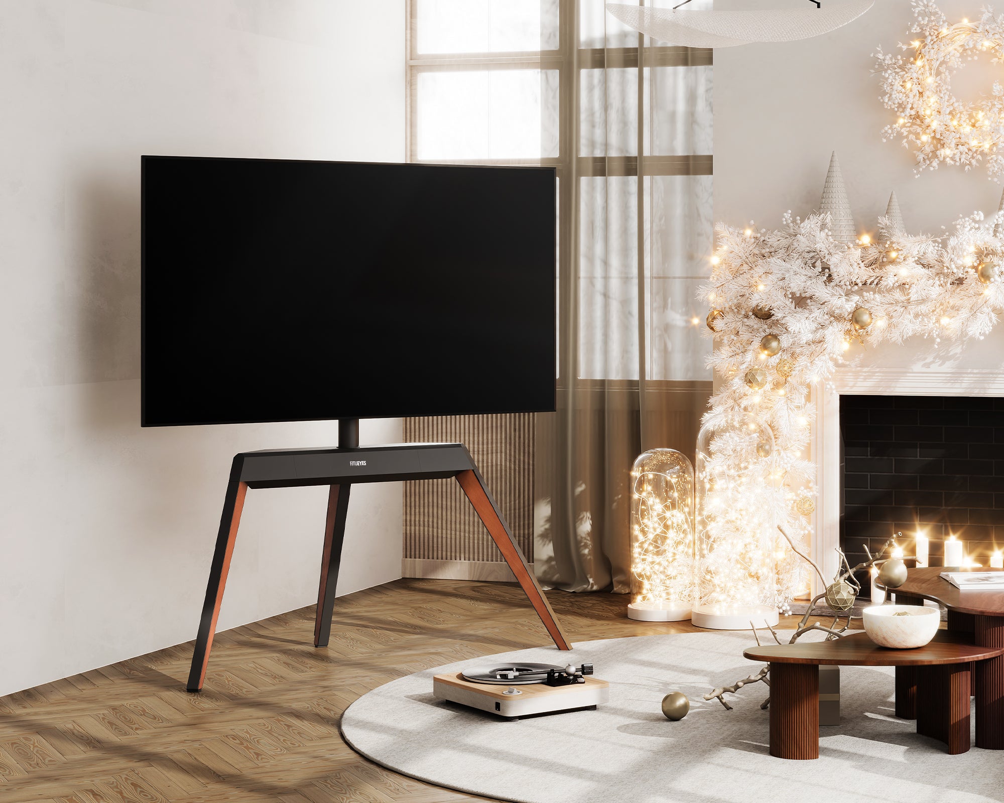 Picasso FT78 TV-Ständer in Wohnzimmer und Schlafzimmer