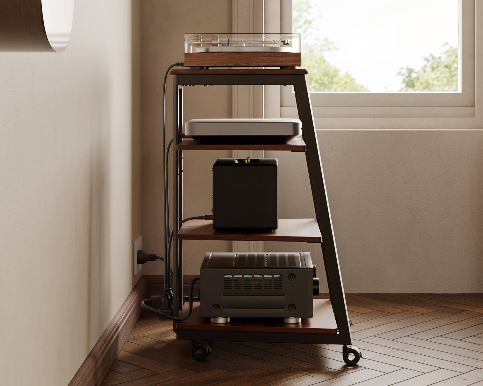 Eiffel Series Audio Rack, HIFI Shelf | FITUEYES