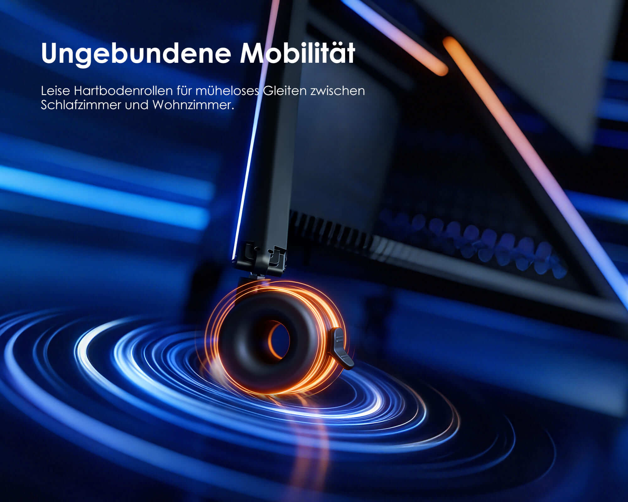 Support de télévision sur roulettes pour un déplacement flexible, utilisation mobile pour TV 32–65 pouces