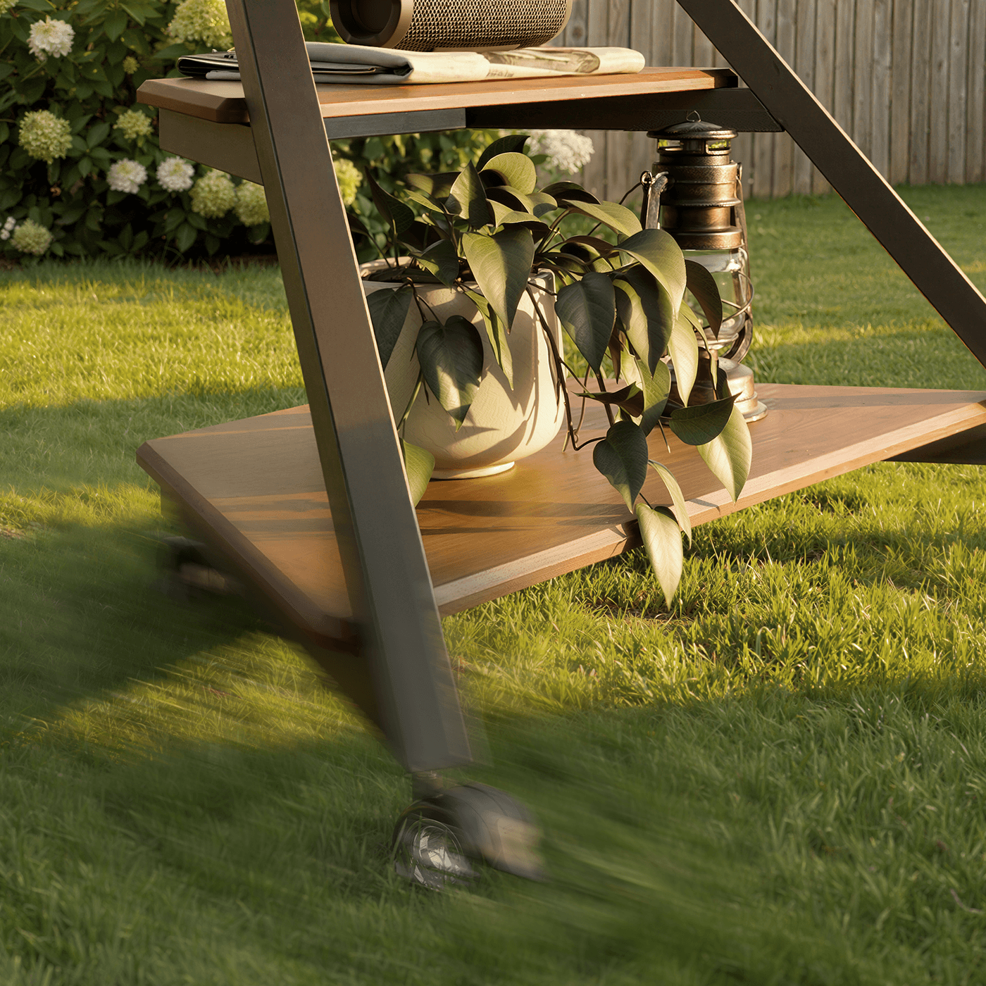 Eiffel Beweglichkeit Outdoor TV Ständer mit Rollen