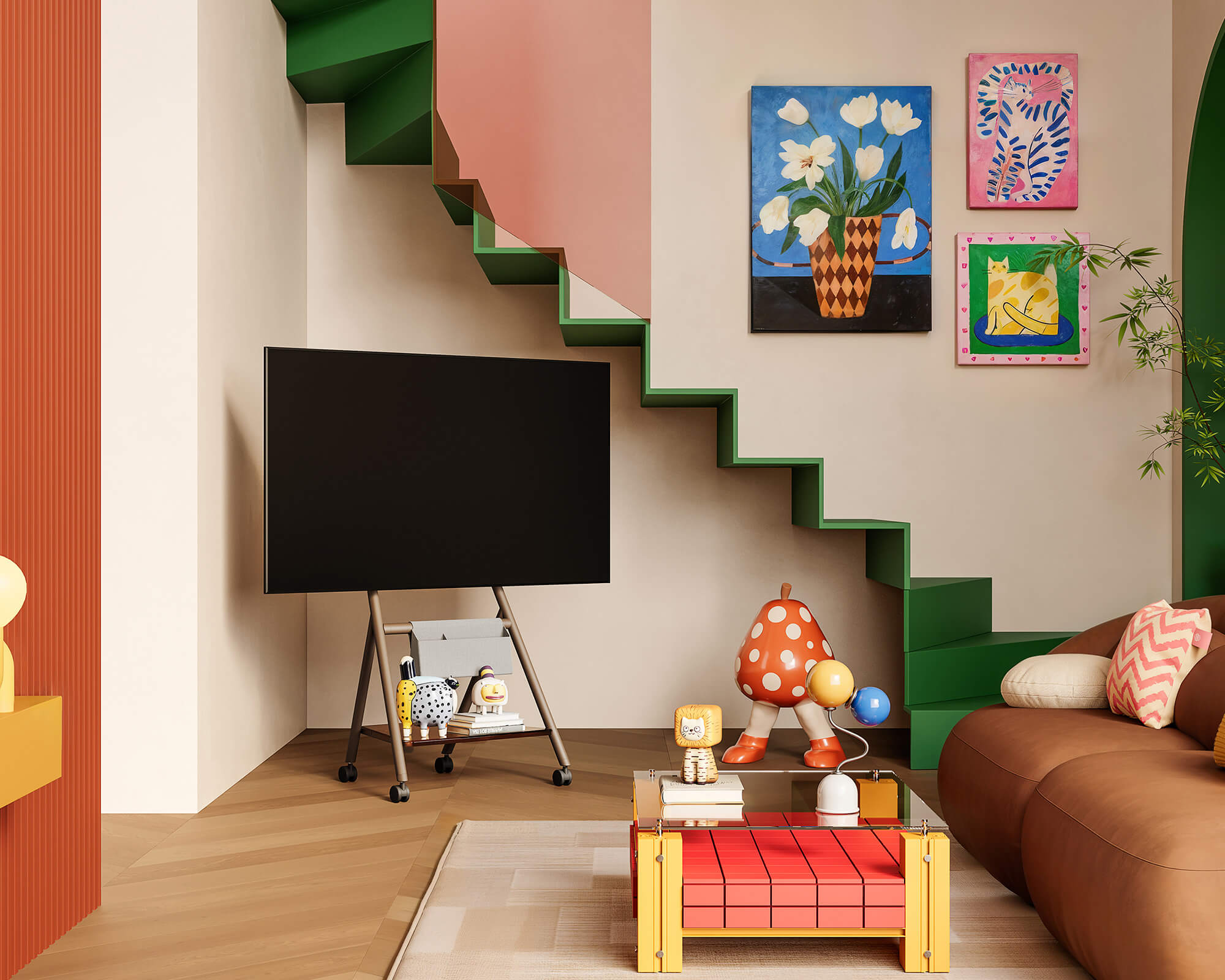 Collector TC65 TV-standaard met wielen