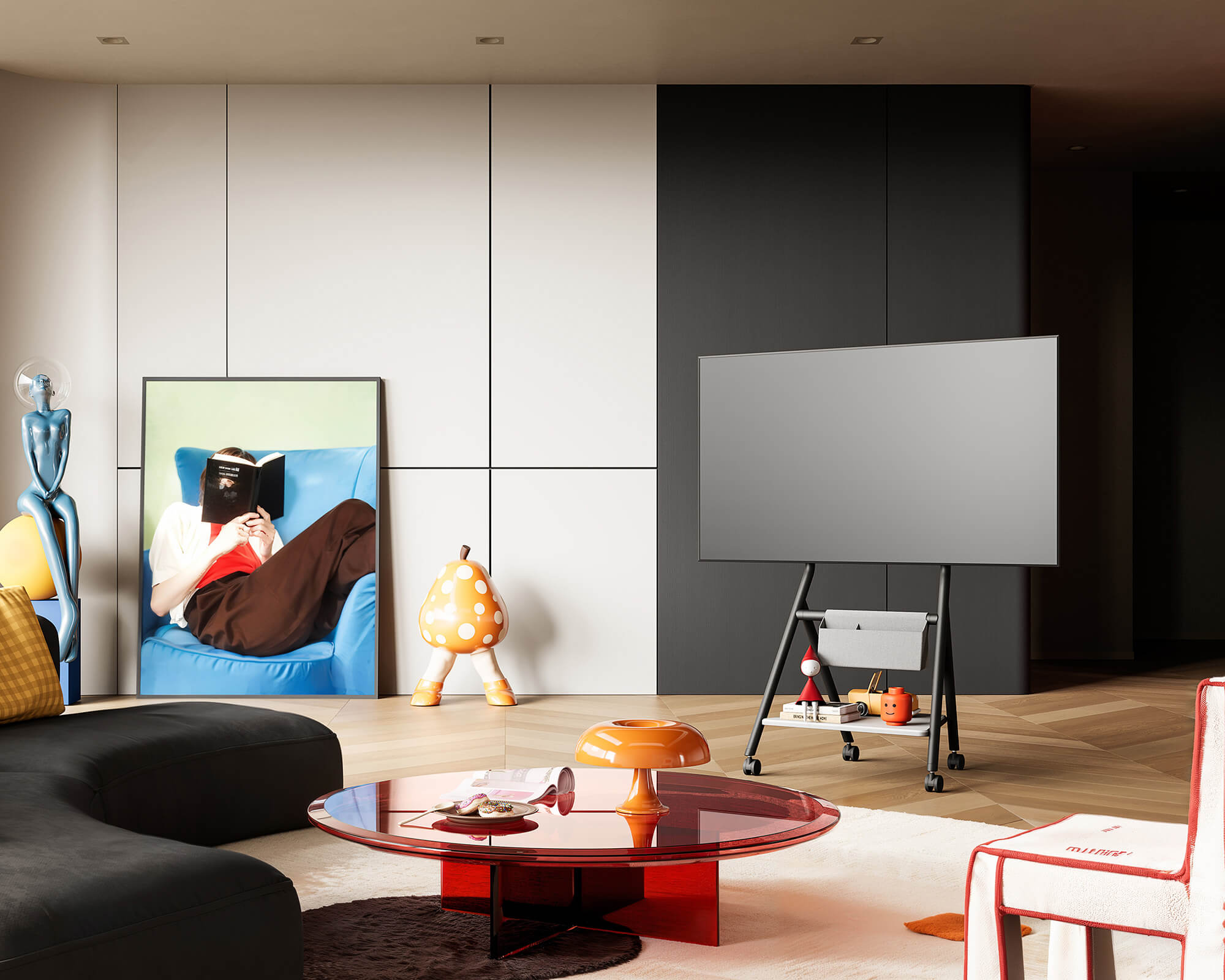 Collector TC65 TV-standaard met wielen