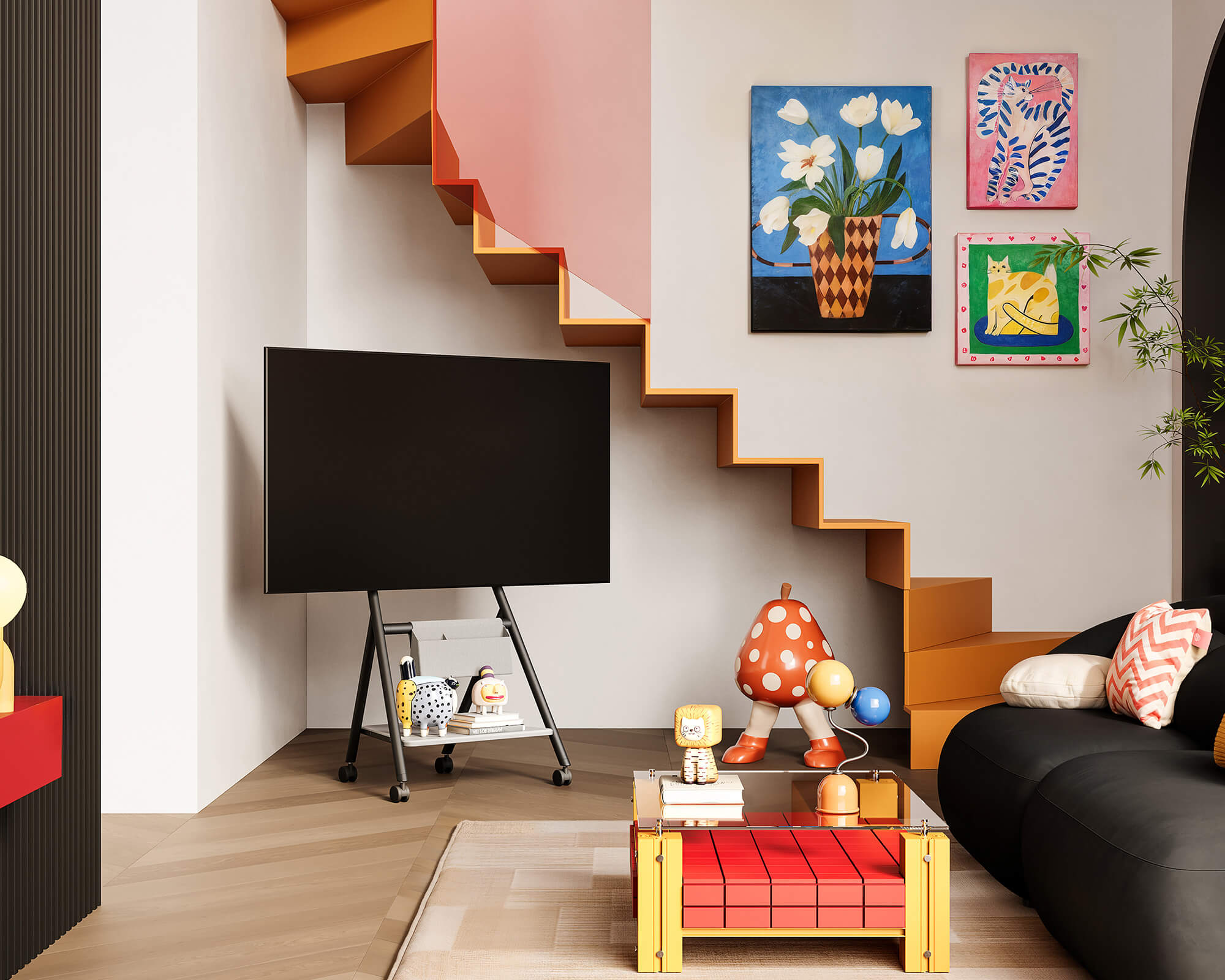 Collector TC65 TV-standaard met wielen