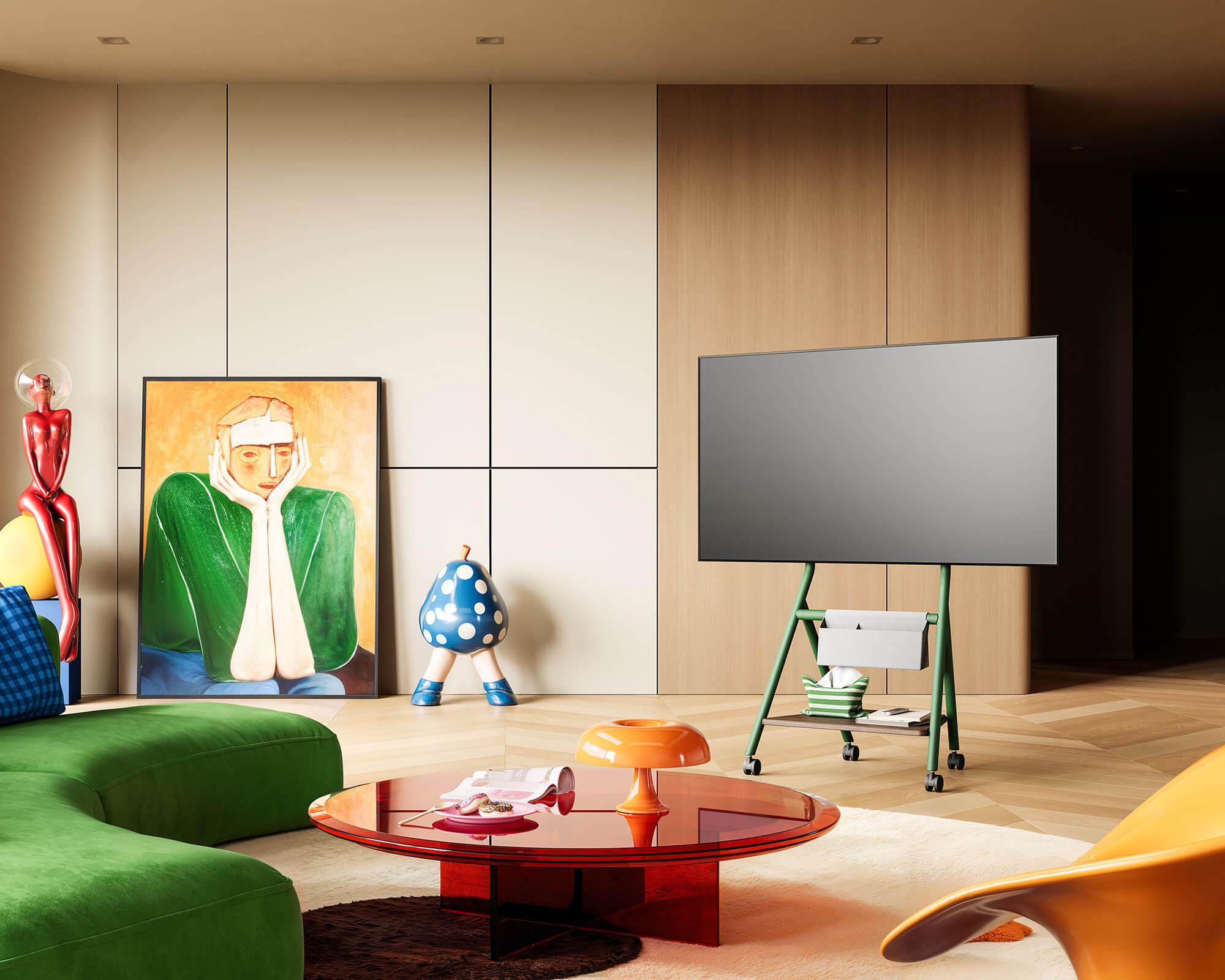 Collector TC65 TV-standaard met wielen