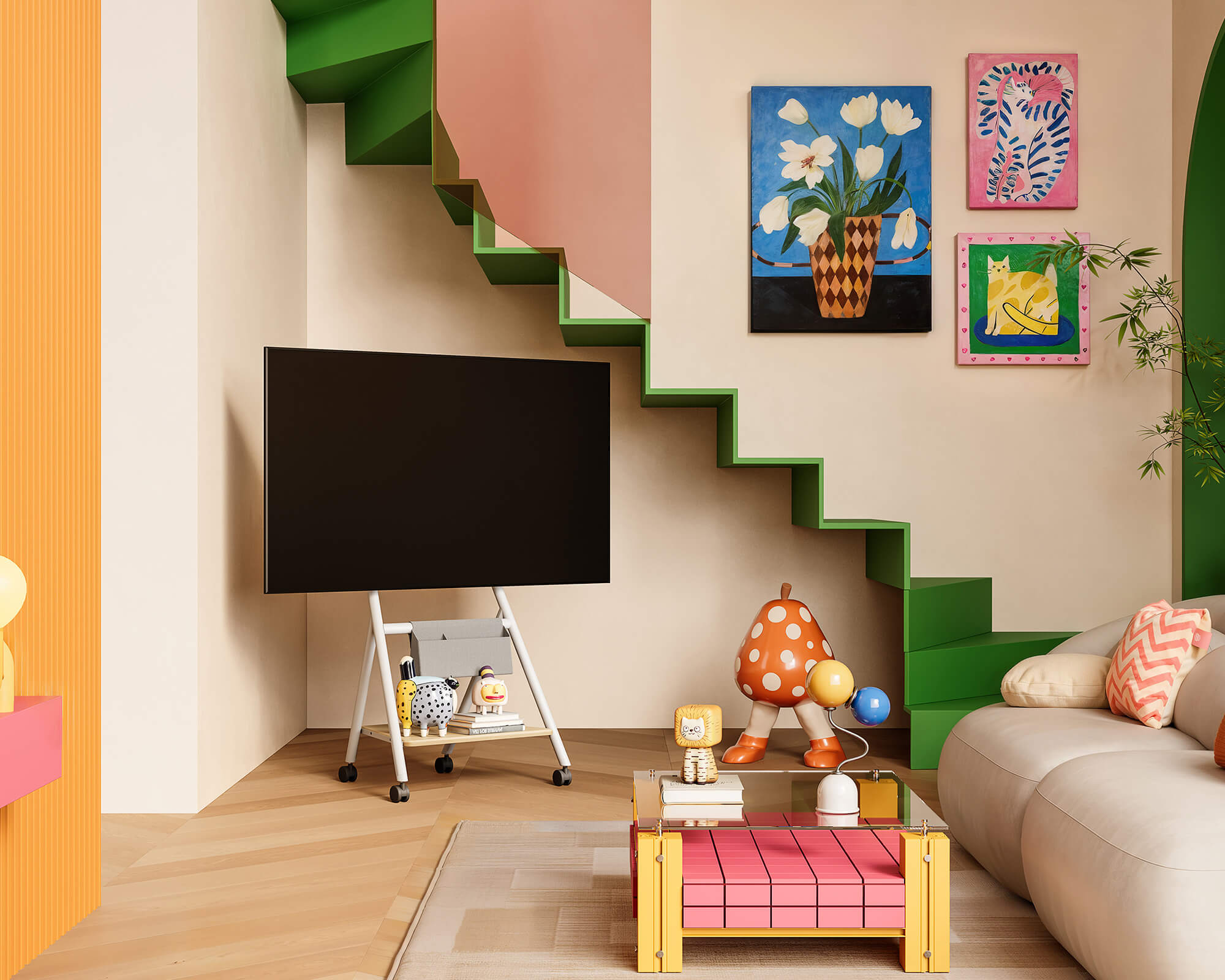 Collector TC65 TV-standaard met wielen