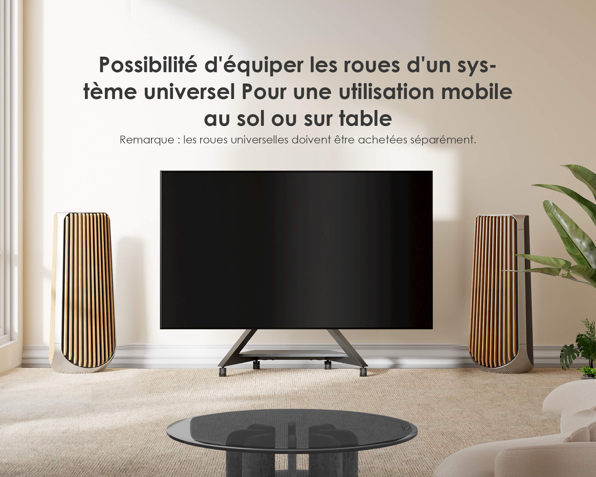 EIFFEL V2 TT88 <br>Support TV sur Table