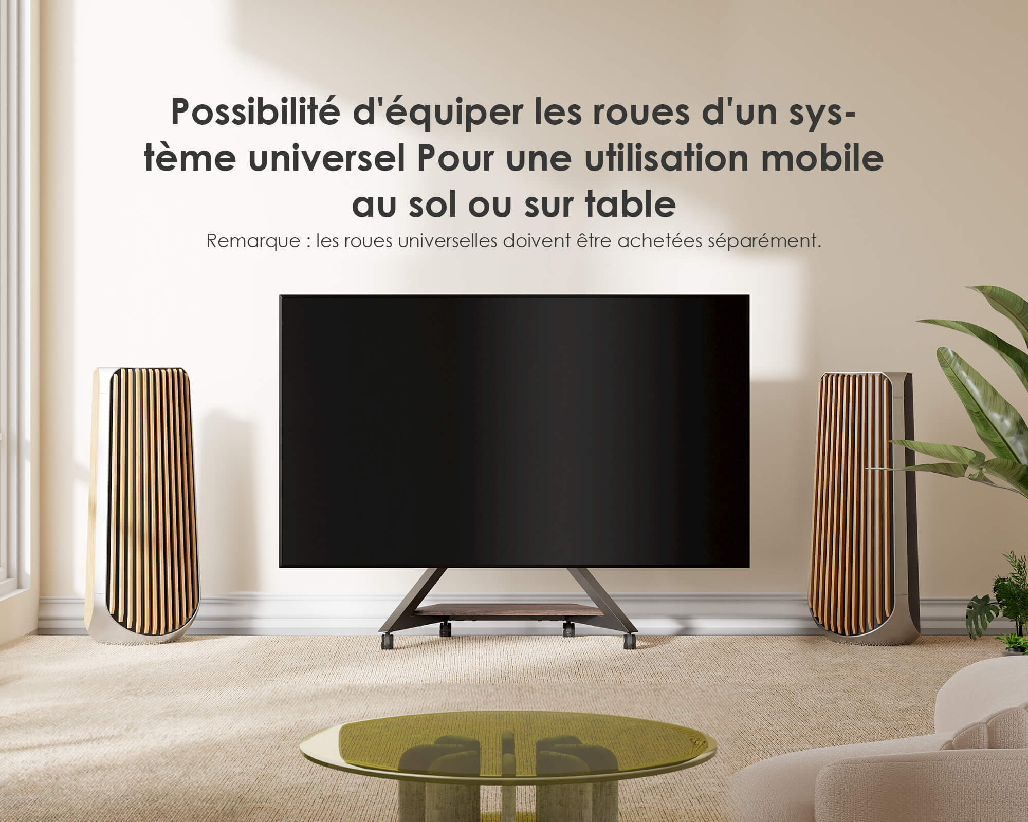 EIFFEL V2 TT88 <br>Support TV sur Table