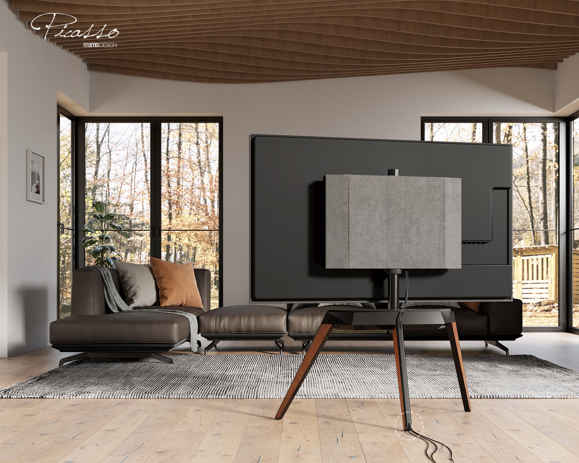 Picasso moderner  Fernsehständer für Wohnzimmer