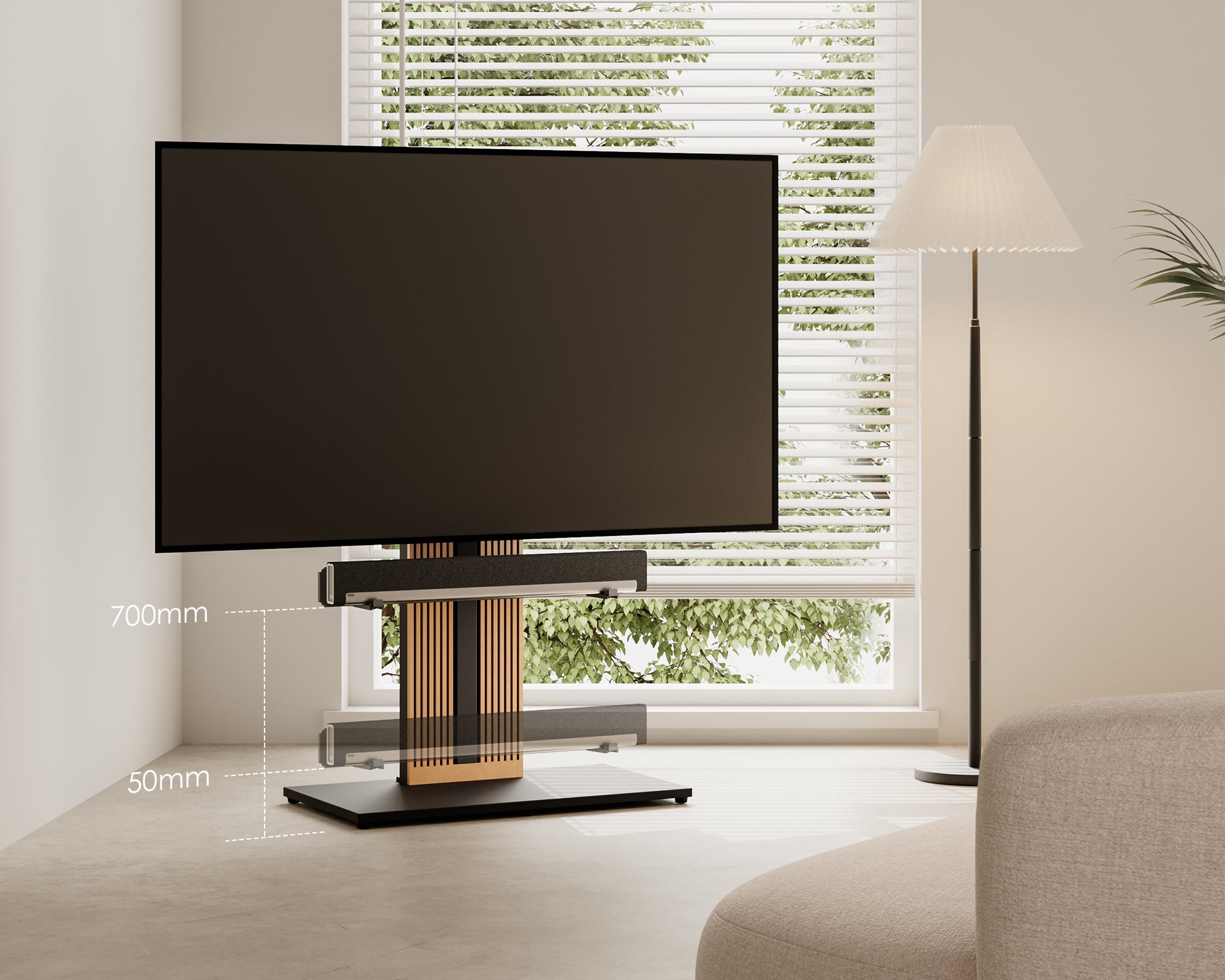 Zen/Cantor Soporte para barra de sonido